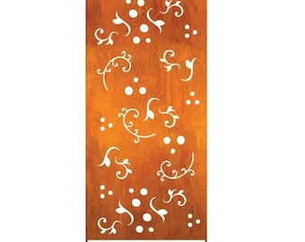 Outdoor Privacy Panel (1 Privacy Screen / 23 X 46), large Metal Wall Art