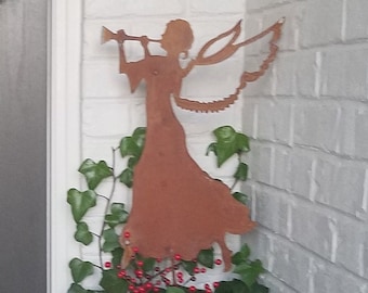 Angel Garden Stake or Wall Art, Outdoor, Christmas Decor, Christmas wall decor