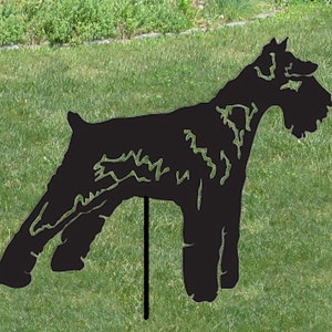 Miniature Schnauzer Garden Stake or Wall Art: Dog Memorial Gift