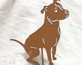 Pit Bull Plant Markers, Bull Terrier, Staffordshire, Dog Keepsake Memorial Garden Stake, Plant Markers, Dog lover gift