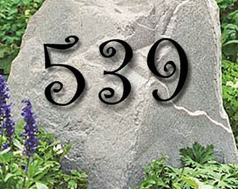 Set of 4 / House Numbers or Wall Letters (2" up to 8") Address Numbers, Plaque, Wedding Table Number, Mailbox Numbers, Decorative