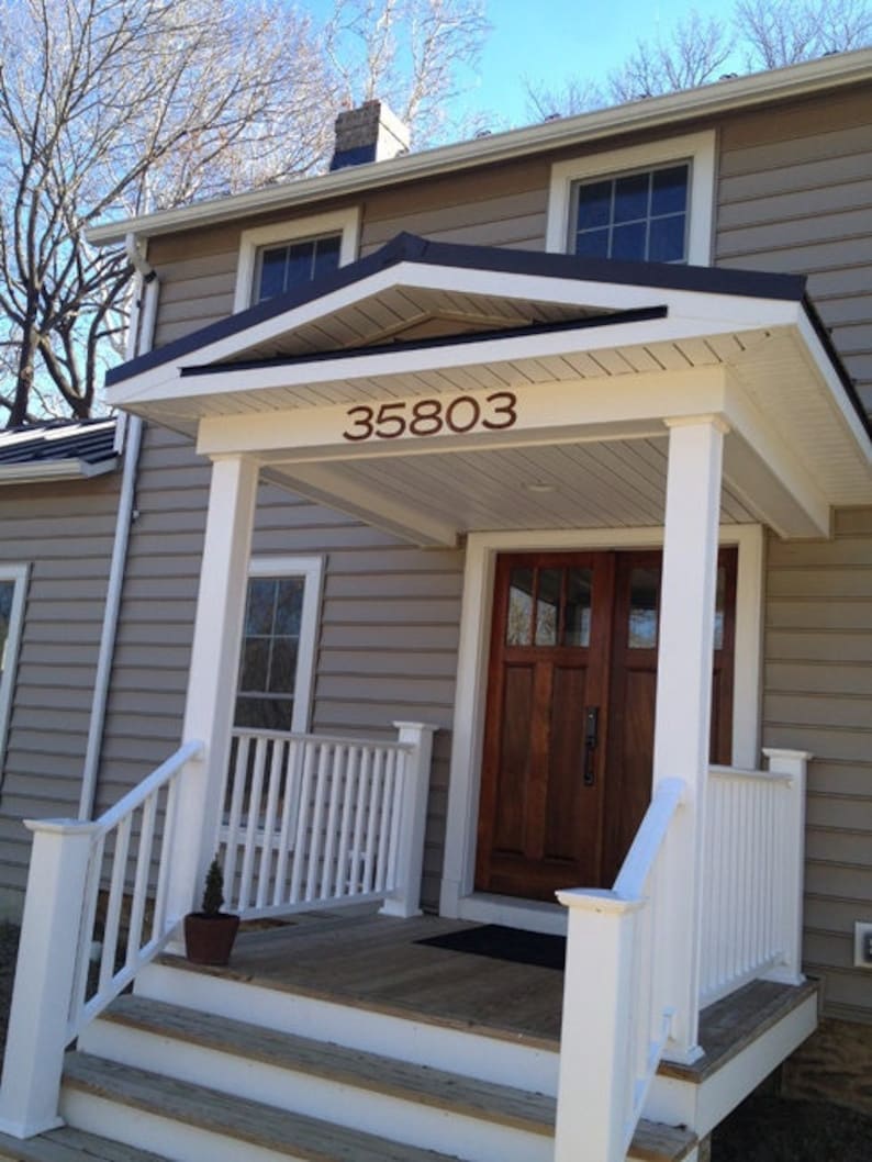 rustic house numbers