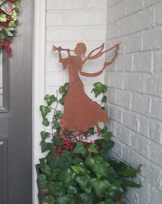 Angel Garden Stake or Wall Art, Outdoor, Christmas Decor, Christmas Wall  Decor - Etsy