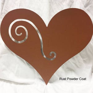 Heart Garden Stake or Metal Wall Art, Garden Art, Garden Sculpture, Outdoor Garden Decor, Valentines Day image 4