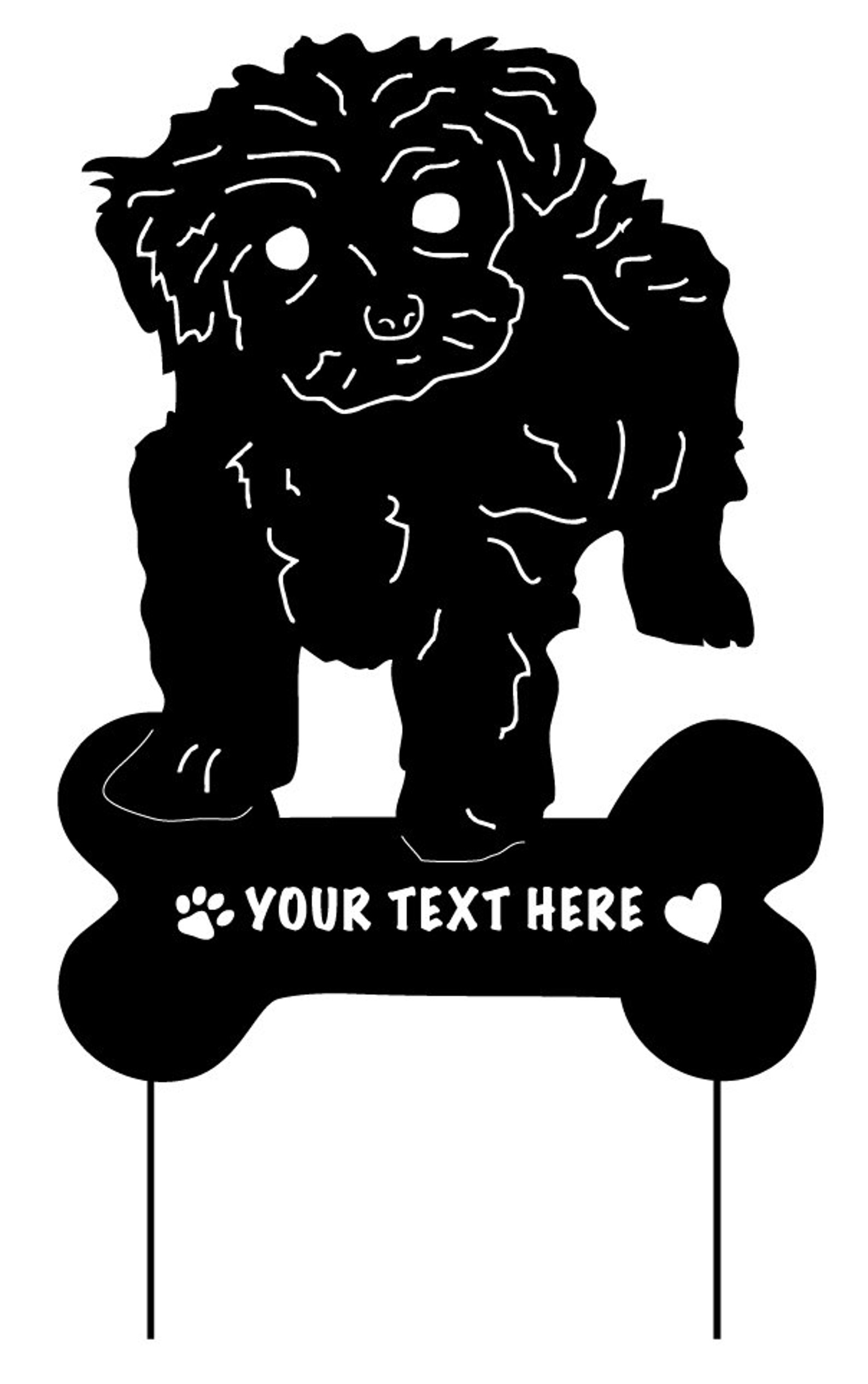 Tea Cup Poodle Garden Stake or Wall Hanging / Garden Decor / Etsy