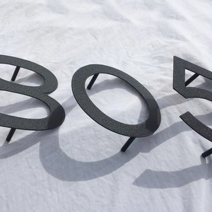 Set of 2 / House Numbers or Wall Letters 2 up to 8 Address Numbers, Mailbox Numbers, Address Plaque, Wedding Table Number, Metal Letters image 5