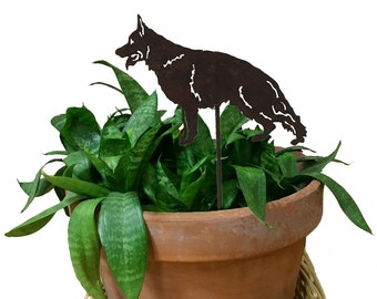 German Shepherd Plant Stake, Dog Memorial, Dog Sympathy Gift, Keepsake