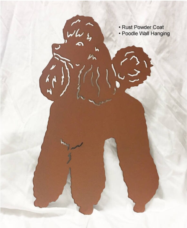 Poodle Garden Decor or Metal Wall Art Pet Dog Memorial Lawn Etsy