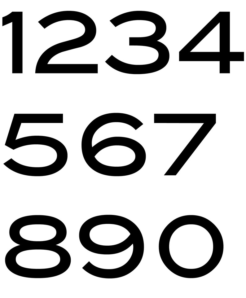 Custom House Numbers