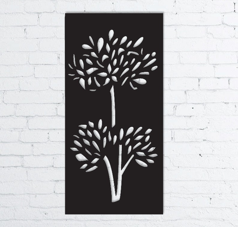 Metal Privacy Screen Tree Extra Large Wall Art Outdoor Panel Garden Restaurant Decor Fence Customized