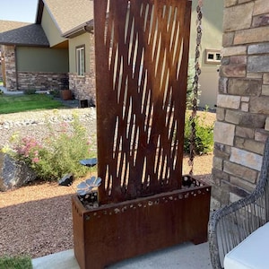 Privacy Screen, Outdoor Privacy, Outdoor Metal Wall Art, Panel, Gazebo, Custom Metal Art, Large Metal Wall Sculpture, Fence Decor, Trellis
