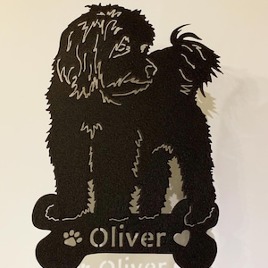 Coton De Tulear Garden Stake or Wall Hanging, Garden Art, Pet, Dog Memorial, Lawn Ornament