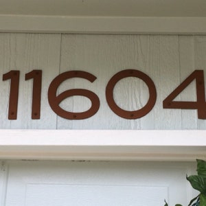 metal house numbers