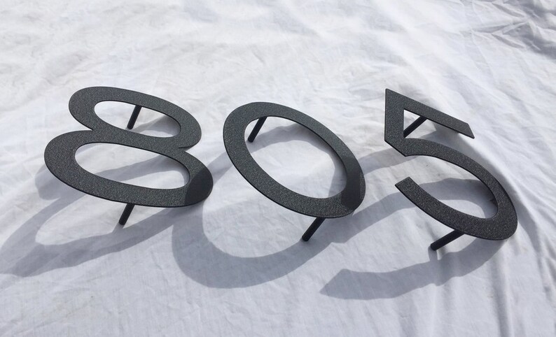 Address Street Numbers Small modern house numbers 2 up to 8 Set of 3 Metal House Numbers or Letters large Wedding Table Number