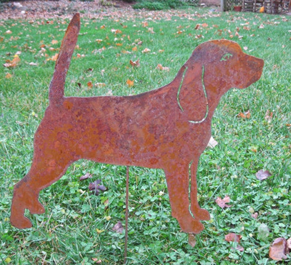 Beagle Garden Stake or Wall Hanging Pet Memorial Lawn Art | Etsy
