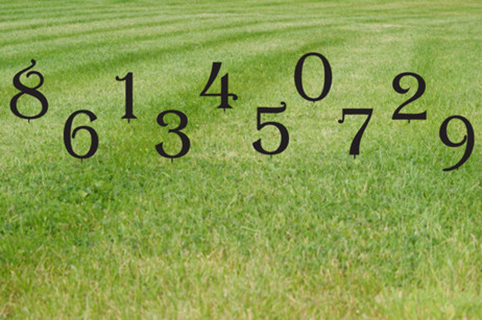 Set of 4 Lawn Numbers / House Numbers / Giant Numbers / Etsy