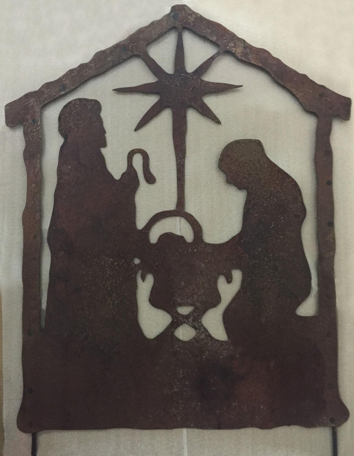 Large Outdoor Christmas Nativity Scene Manger Decoration for Holiday ...
