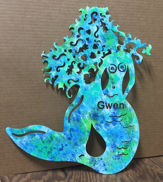 Mermaid Garden Stake Or Wall Hanging Metal Art