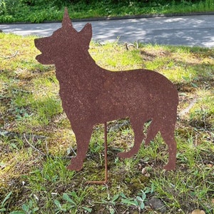 Australian Cattle Dog Gartenstecker, Gartenverzierung, Gartenskulptur, Haustier Verlust Geschenke, Hundeschild, Stiefvater Geschenk
