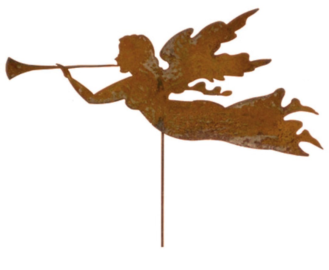 Angel Garden Stake or Metal Wall Art, Outdoor Decor, Garden Sculpture, Birthday Gift, Garden