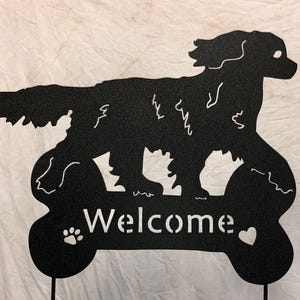 Cavalier King Charles Spaniel Garden Stake or Wall Art, Pet Memorial, Outdoor Metal Garden Art Decor, Dog Memorial Sign, Pet Grave Markers