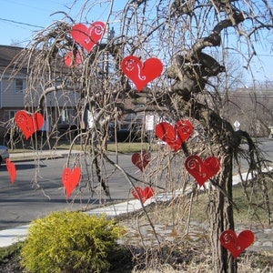 Hanging Heart ornaments