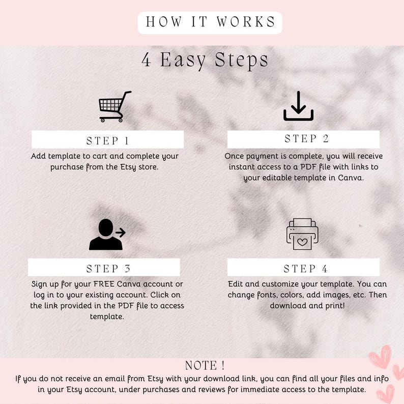 Elegant rosa bandinbjudningsmall Babyshower Canva-mall Coquette Babyshower-inbjudan Canva redigerbar digital nedladdning bild 8