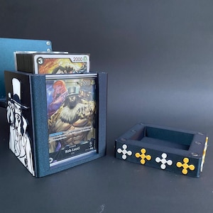 One Piece TCG Rob Lucci DeckBox & Dice Compartment