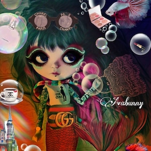 Meet Chanel -mixed Media Art Print by Avabunny- Unframed - Etsy