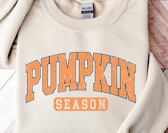 Pumpkin Season Sweatshirt, Retro Fall Crewneck