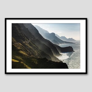 Coda di drago – Stampa fotografica artistica / Gran Canaria / Carta Hahnemühle / Colore / Strati di paesaggio costiero delle Isole Canarie