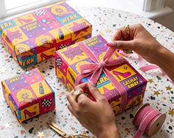 Drag Race Wrapping Paper: LGBTQ+ Celebration Gift Wrap