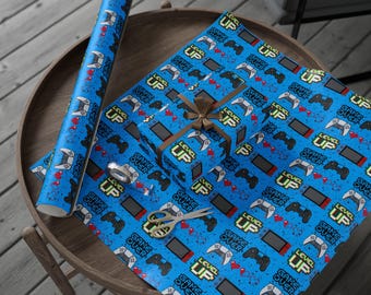 Gamer Wrapping Paper: Video Game Party Gift Wrap