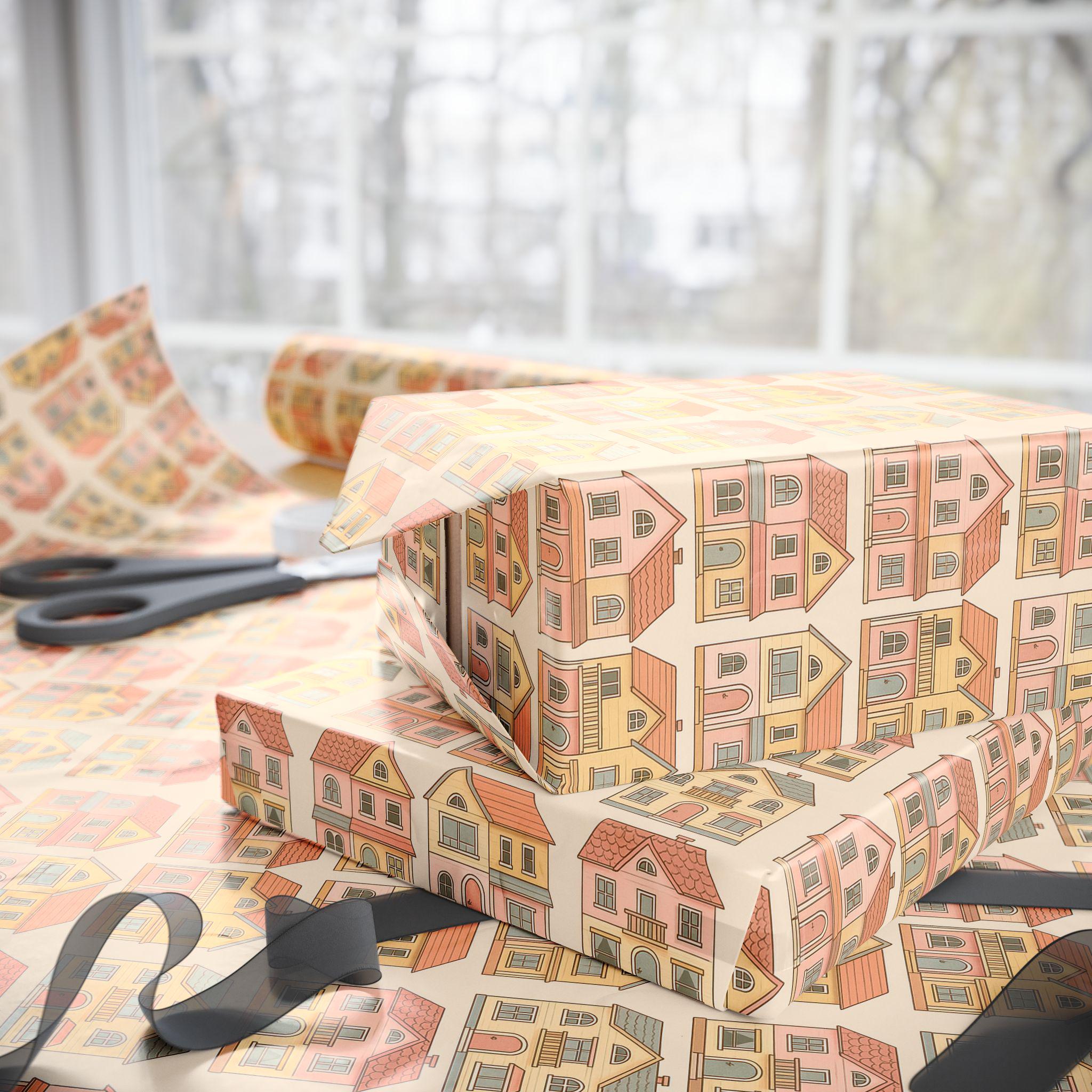 Gabby's Dollhouse 4m Roll Wrapping Paper - Groceries