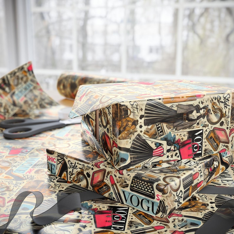Vogue Fashion Magazine Wrapping Paper: Chic Gift Wrap Roll image 6