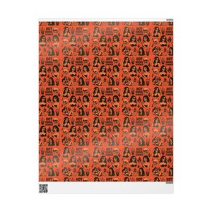 Hot Ghoul Summer Wrapping Paper: Spooky Gothic Gift Wrap image 2