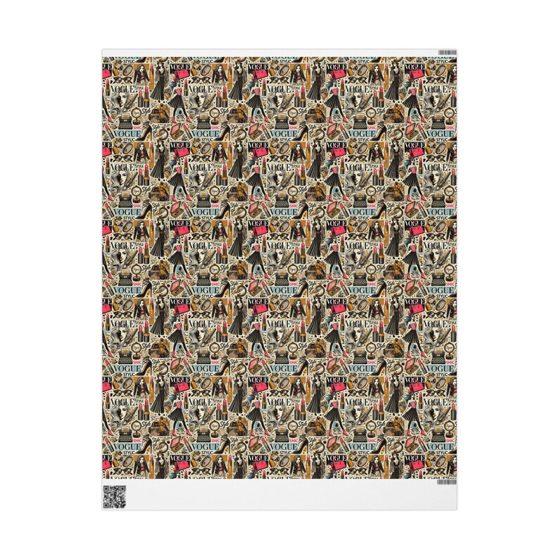 Vogue Fashion Magazine Wrapping Paper: Chic Gift Wrap Roll image 9