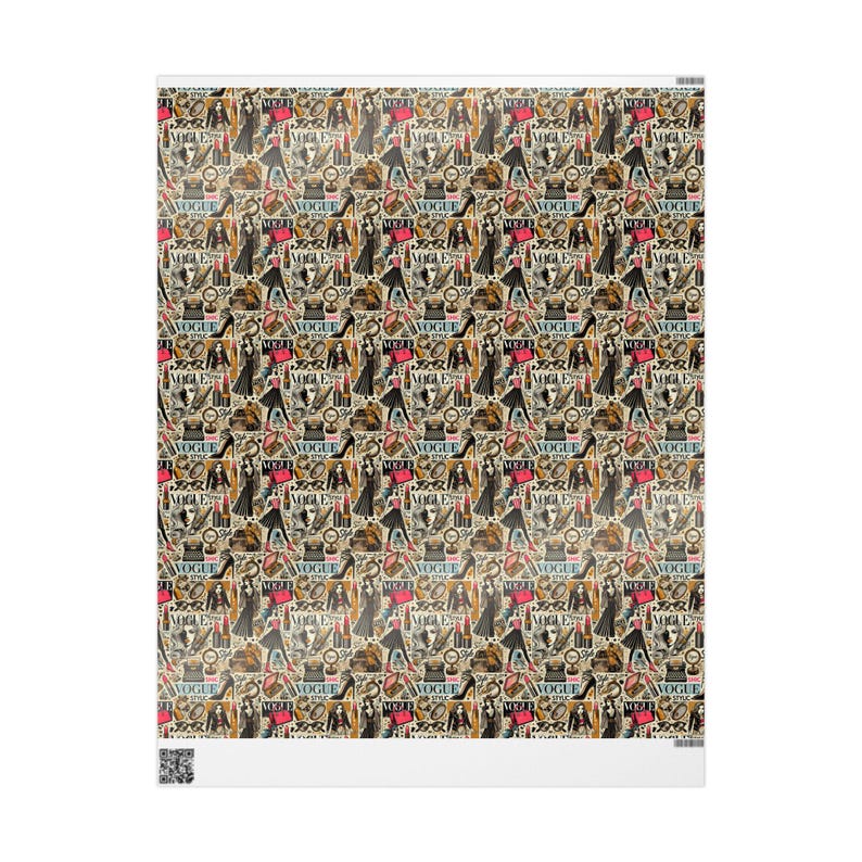 Vogue Fashion Magazine Wrapping Paper: Chic Gift Wrap Roll image 8