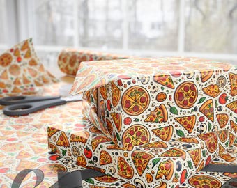 Pizza Party Wrapping Paper, Fun Foodie Gift Wrap