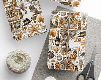 Art Deco Wrapping Paper - Gatsby Inspired Gift Wrap