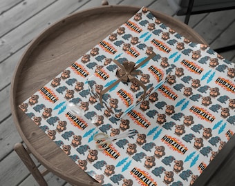 Adorable Godzilla Wrapping Paper