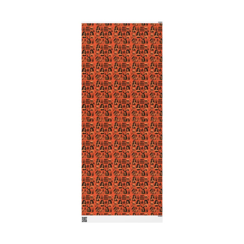 Hot Ghoul Summer Wrapping Paper: Spooky Gothic Gift Wrap image 5