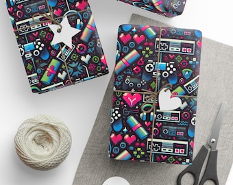Gamer Wrapping Paper: Video Game Gift Wrap