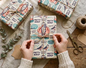 Papel de regalo con forma de pájaro bonito - Inspirado en Dos tontos muy tontos
