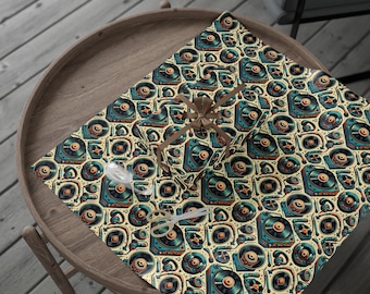Vintage Record Player Wrapping Paper: Music Lover Gift Wrap