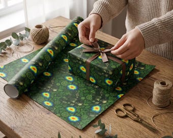 Predator Inspired Wrapping Paper: Sci-Fi Gift Wrap Roll