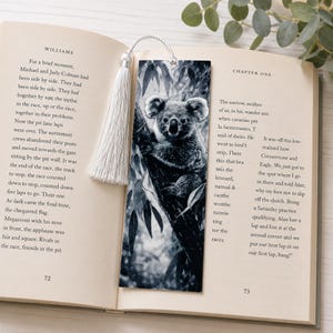 Koala Bookmark, Australian Wildlife Page Marker, Cute Animal Reading Accessory, Nature Lover Gift, Bookworm Christmas Stocking Filler Idea