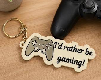Portachiavi da gaming, portachiavi divertente con controller per videogiochi, regalo per gamer per lui, ciondolo per borsa con console stampato in 3D, pensierino per il fidanzato