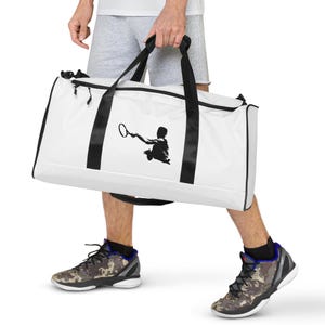Duffle bag - tennis player sport design