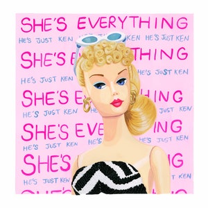 Barbie Doll Pop Art Print Shes Everything